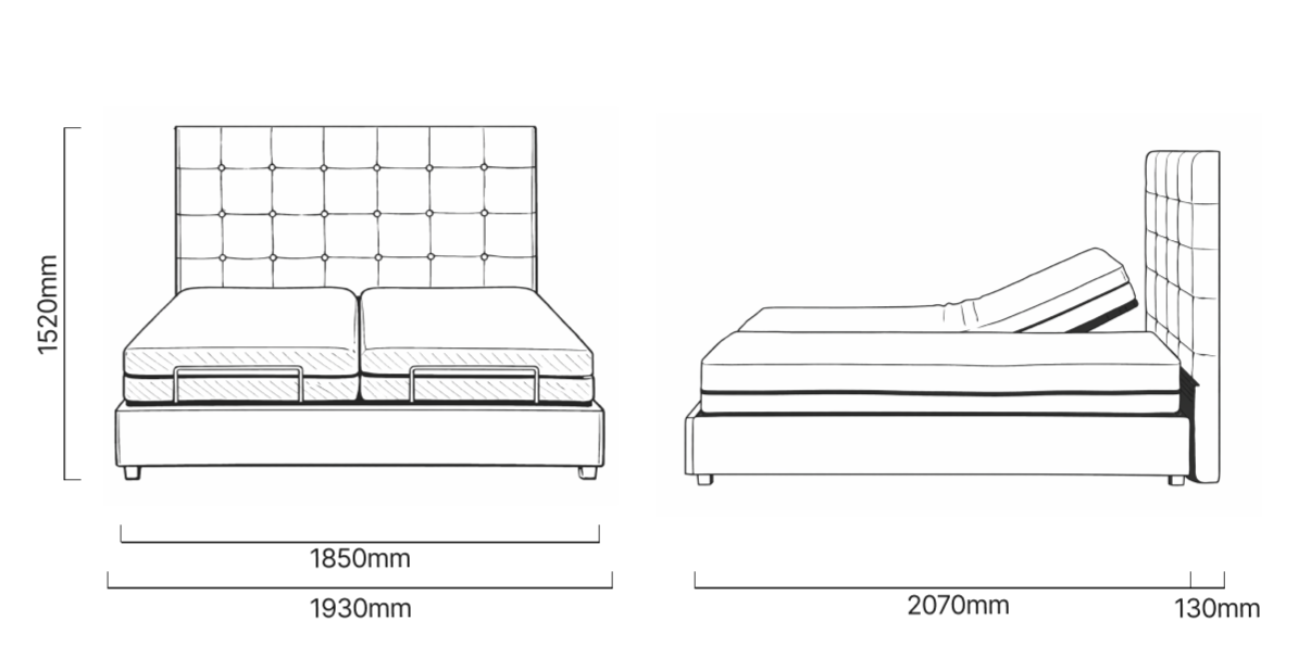 cielo_slumbeflex_adjustable_bed_dimensions